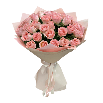 Букет з рожевих троянд